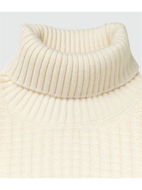 merino wool ROY ROGER'S | TURTLE WAFFLEC0089 NATURAL